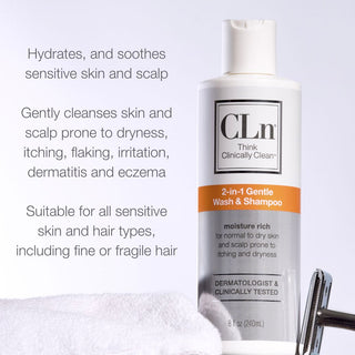 CLn 2-in-1 Gentle Wash & Shampoo Shop All Products CLn Skin Care 